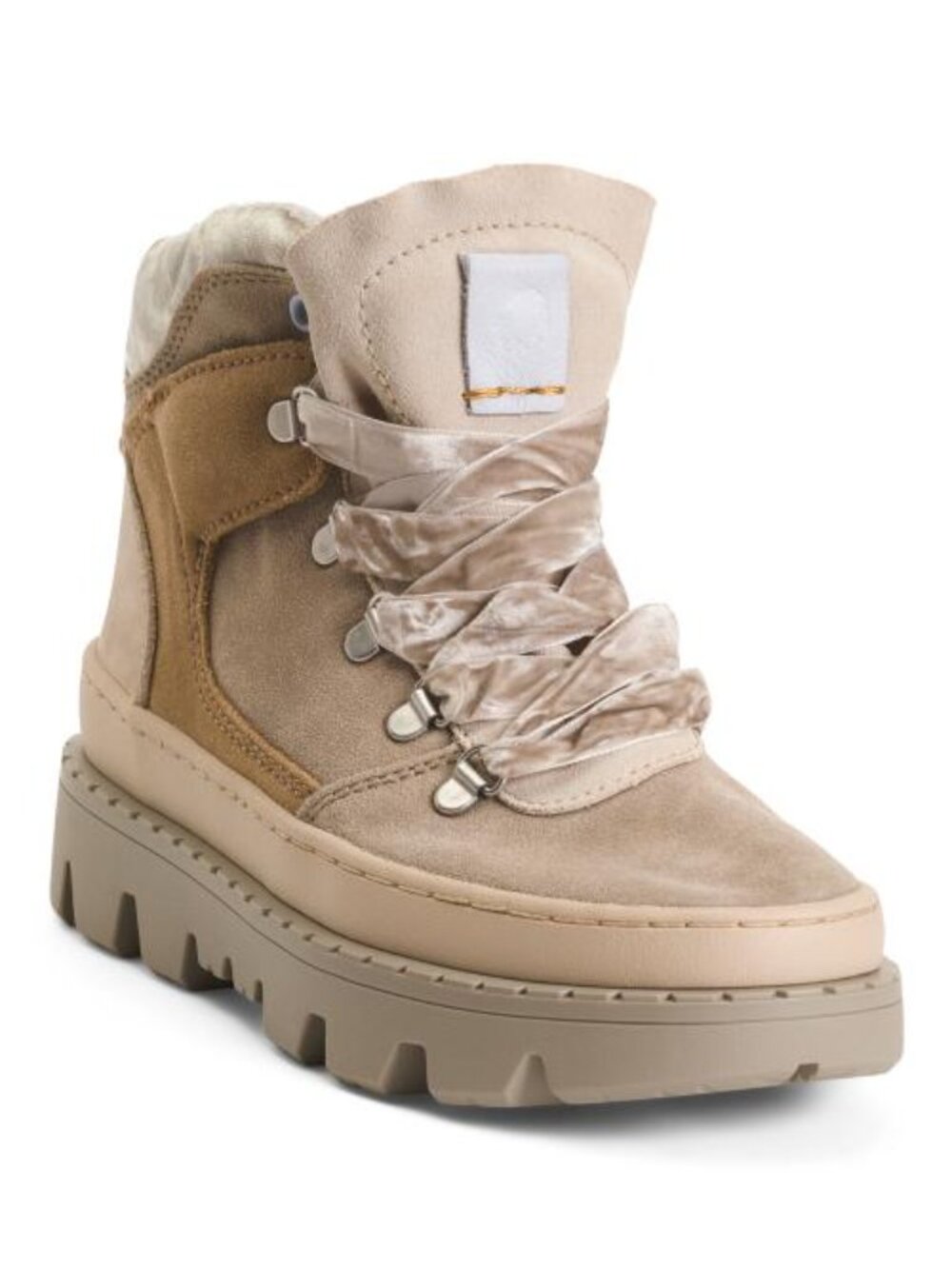 SATORISAN Suede Unalome Hiker Boots